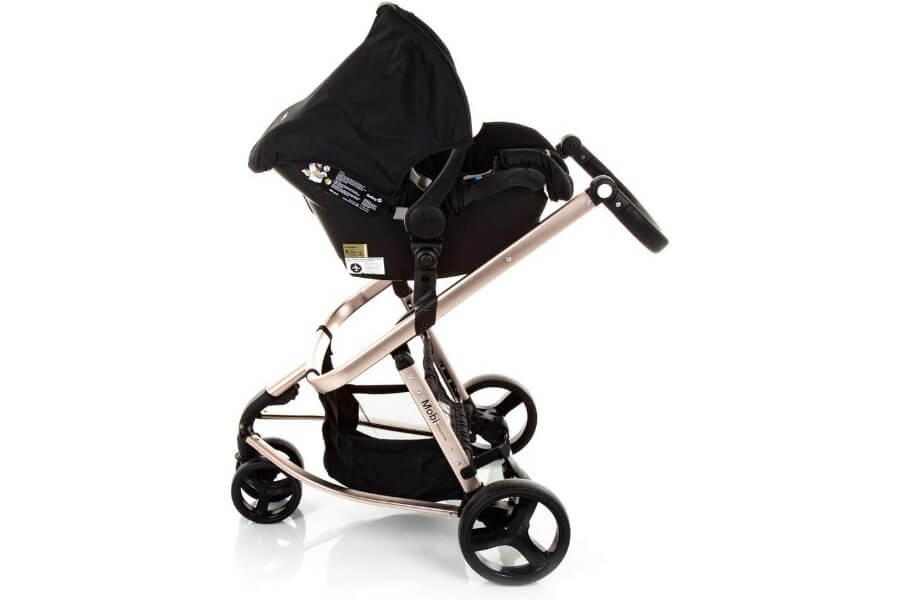 melhor carrinho para bebe, modelo Travel System Mobi, da marca Safety 1st, Edição Especiall, visto do ângulo 7